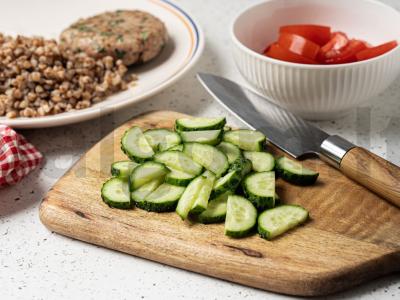 Grikių košė su kalakutienos kotletais Žingsnis 4