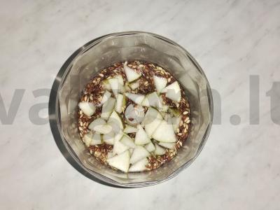 Kruopos su kriauše „Du linai“ Žingsnis 2