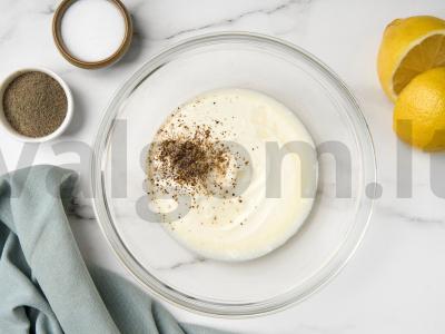 Vištienos stripsai oro grilyje Žingsnis 1