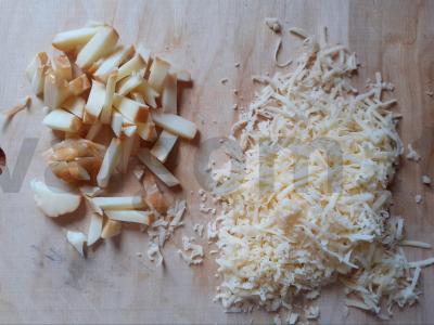 Troškinta vištienos krūtinėlė su daržovėmis ir sūriu Žingsnis 3