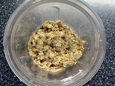 Braškių ir muesli skramblys Žingsnis 3