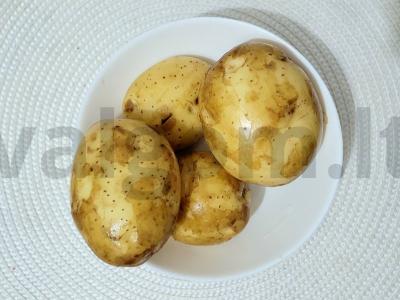 Skani bulvė su sūriu Žingsnis 1