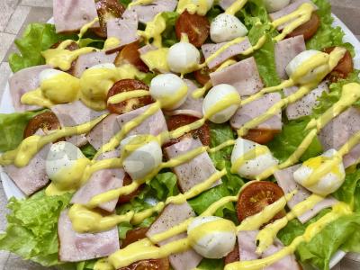 Salotos su kalakutų kumpiu ir mocarela Žingsnis 7