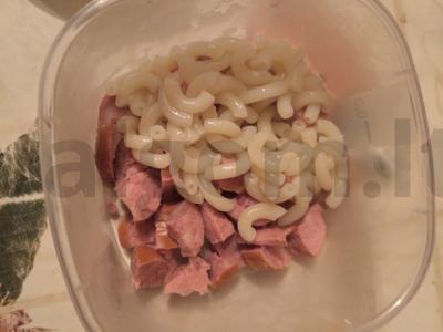 Karbonaara su varškės padažu Žingsnis 1