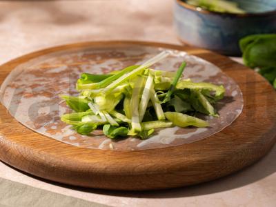 Žaliosios spring-rolai Žingsnis 4