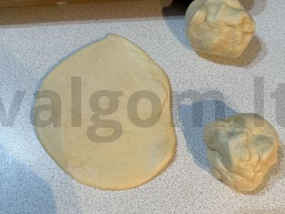 Oro pica su mocarela Žingsnis 1