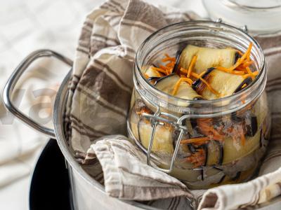 Baklažanų ritinėliai žiemai Žingsnis 5