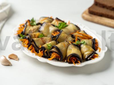 Baklažanų ritinėliai žiemai pagrindine nuotrauka