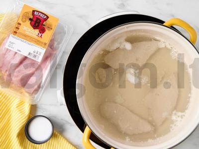 Salotos su kalakutiena ir kukurūzais Žingsnis 1