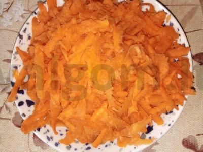 Morkų žiulienas su grybais Žingsnis 2