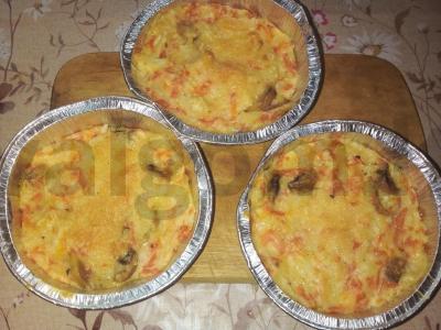 Morkų žiulienas su grybais Žingsnis 15