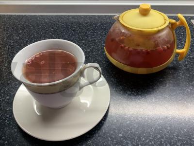 Gėrimas su šaltalankiais, cinamonu, spanguolėmis ir medumi Žingsnis 6