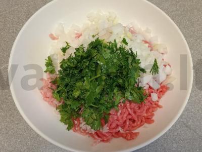 Dolma su kiaulienos ir jautienos faršu Žingsnis 4