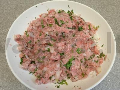 Dolma su kiaulienos ir jautienos faršu Žingsnis 6