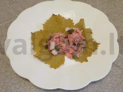Dolma su kiaulienos ir jautienos faršu Žingsnis 7