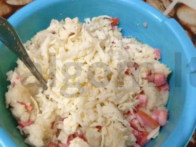 Bulvių valtelės su sūriu Žingsnis 11