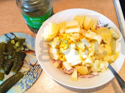 Karštai rūkyto menkės ir bulvių salotos Žingsnis 3