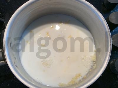 Pšenių košė su pienu ir nektarinu Žingsnis 4