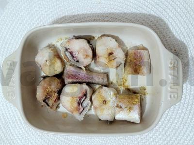 Skani užkepėlė su menkėmis ir daržovėmis Žingsnis 2