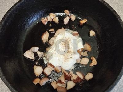 Kuskusas su baltosiomis grybelėmis grietinėje Žingsnis 4