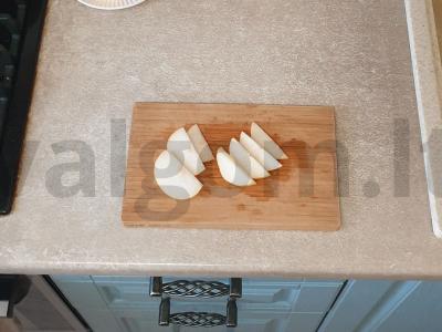 Lengvas vaisių salotas su varške ir vaisiais Žingsnis 2