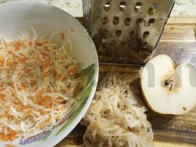 Salotos su kopūstais ir kriaušėmis per 15 minučių Žingsnis 2