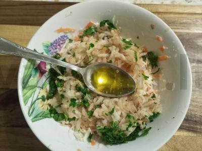 Salotos su kopūstais ir kriaušėmis per 15 minučių Žingsnis 4