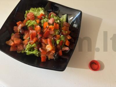 Lengvas daržovių salotas su unagi padažu Žingsnis 7