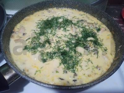 Mėsa su grybais grietinės padaže Žingsnis 8