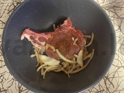 Kepinta kiaulienos nugarinė be aliejaus Žingsnis 2