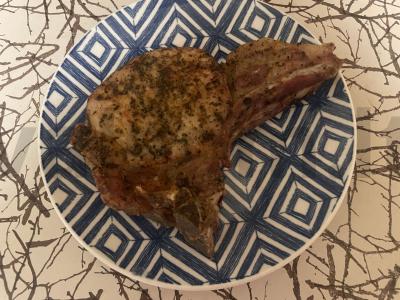 Kepinta kiaulienos nugarinė be aliejaus Žingsnis 4