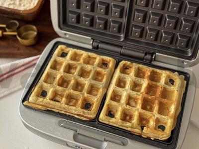 Obuolių vafliai per 25 minutes Žingsnis 6