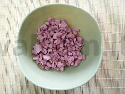 Kepamos mielinės valtelės su virtos dešros įdaru Žingsnis 5