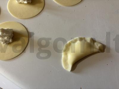 Sotūs virtinukai su varške be cukraus Žingsnis 5