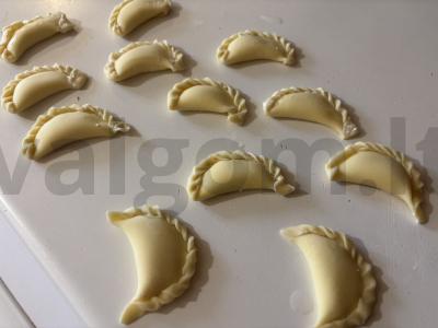 Sotūs virtinukai su varške be cukraus Žingsnis 7