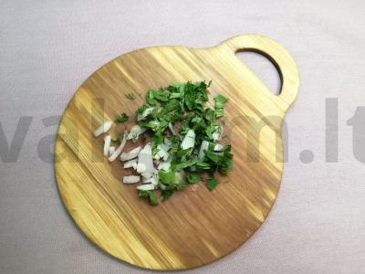 Cukinijų blynai su avižų sėlenomis Žingsnis 3