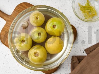 Žaliųjų pomidorų čatnis Žingsnis 2