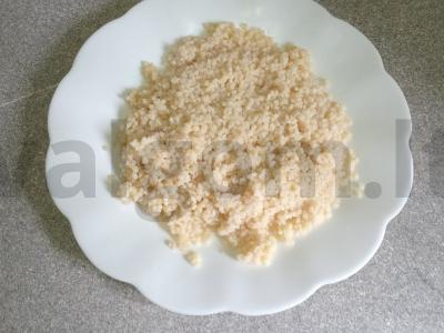 Kuskusas su voveraitėmis, daržovėmis ir vištienos krūtinėle Žingsnis 6