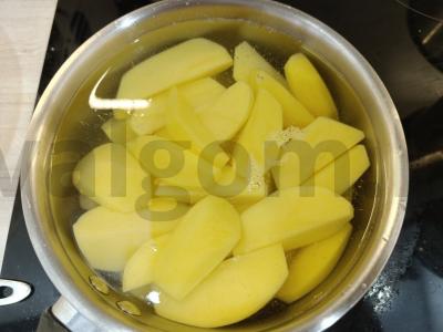 Keptas bulvės Žingsnis 1