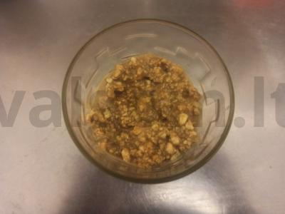 Desertas su varške, sausainiais ir obuoliu stiklinėje Žingsnis 6