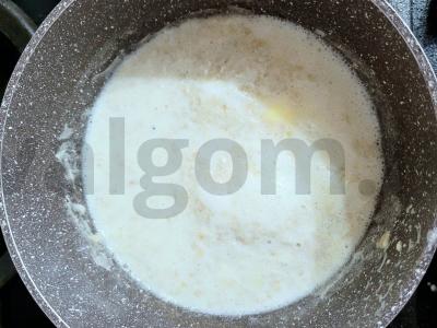 Švelni avižų košė su pienu ir graikiniais riešutais Žingsnis 3