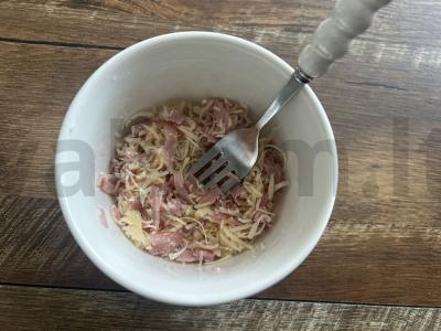 Tortilijos su kiaulienos kaklu ir sūriu Žingsnis 2