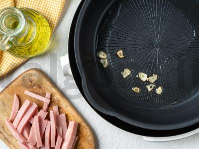 Namų karbonara su kumpiu Žingsnis 2