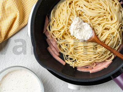 Namų karbonara su kumpiu Žingsnis 5