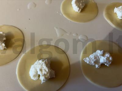 Varškės virtinukai be cukraus Žingsnis 6