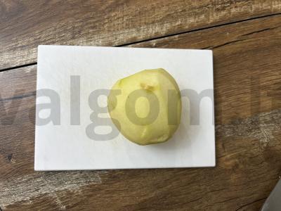 Sluoksniuotos tešlos konvertukai su obuoliais Žingsnis 3