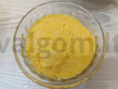 Moliūgų apkepas su manų kruopomis ir kokosų miltais Žingsnis 4