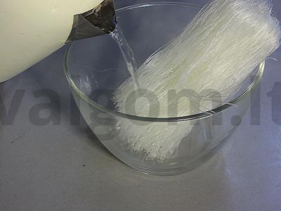 Funchosa su daržovėmis ir keptomis vištienos šlaunelėmis Žingsnis 10