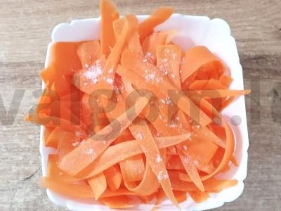 Greitas morkų salotas Žingsnis 2