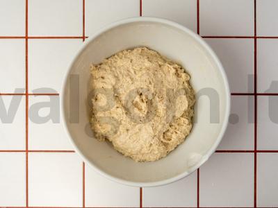 Ruginė duona ant rauginto Žingsnis 2